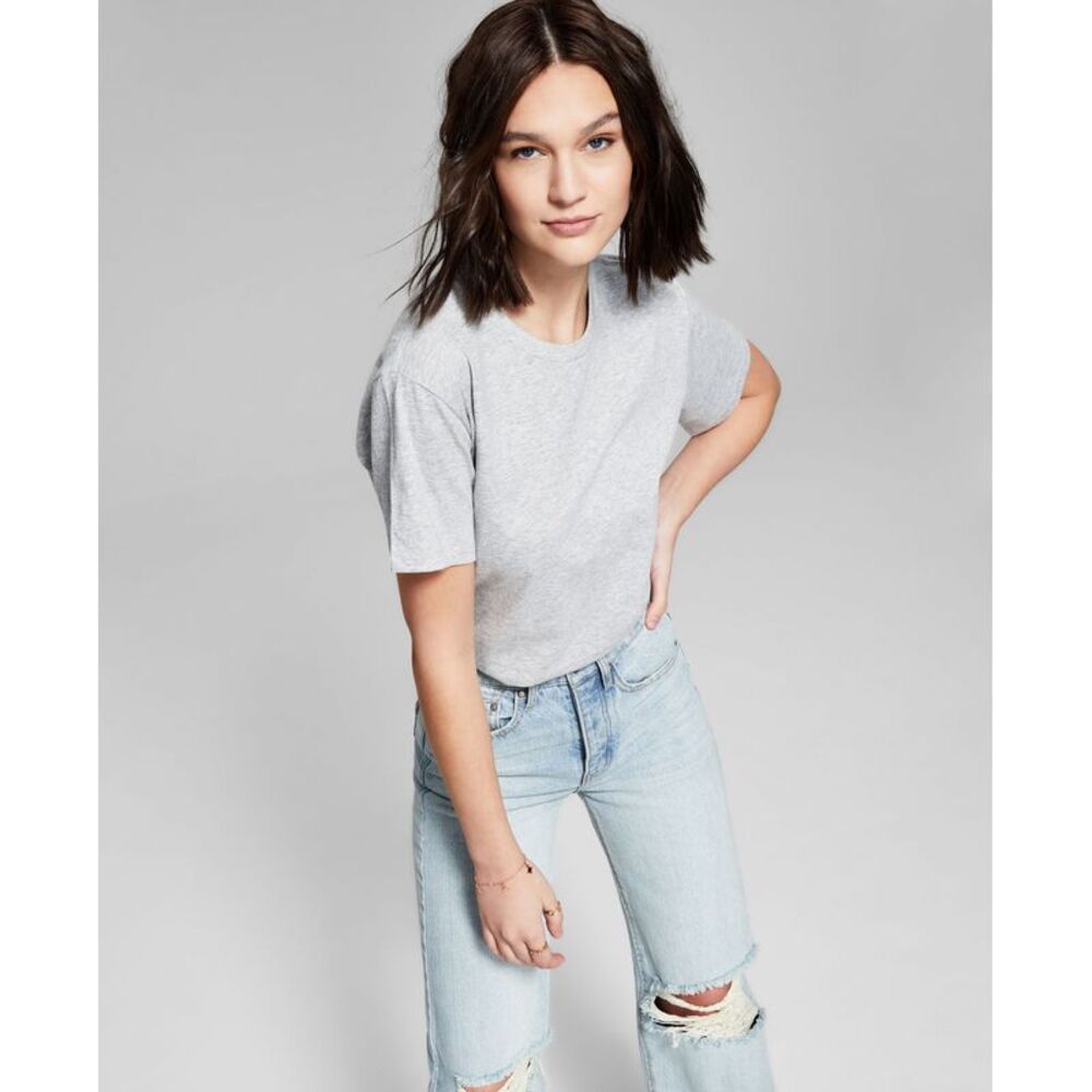 And Now This Now This Womens Cotton Boyfriend T-Shirt
